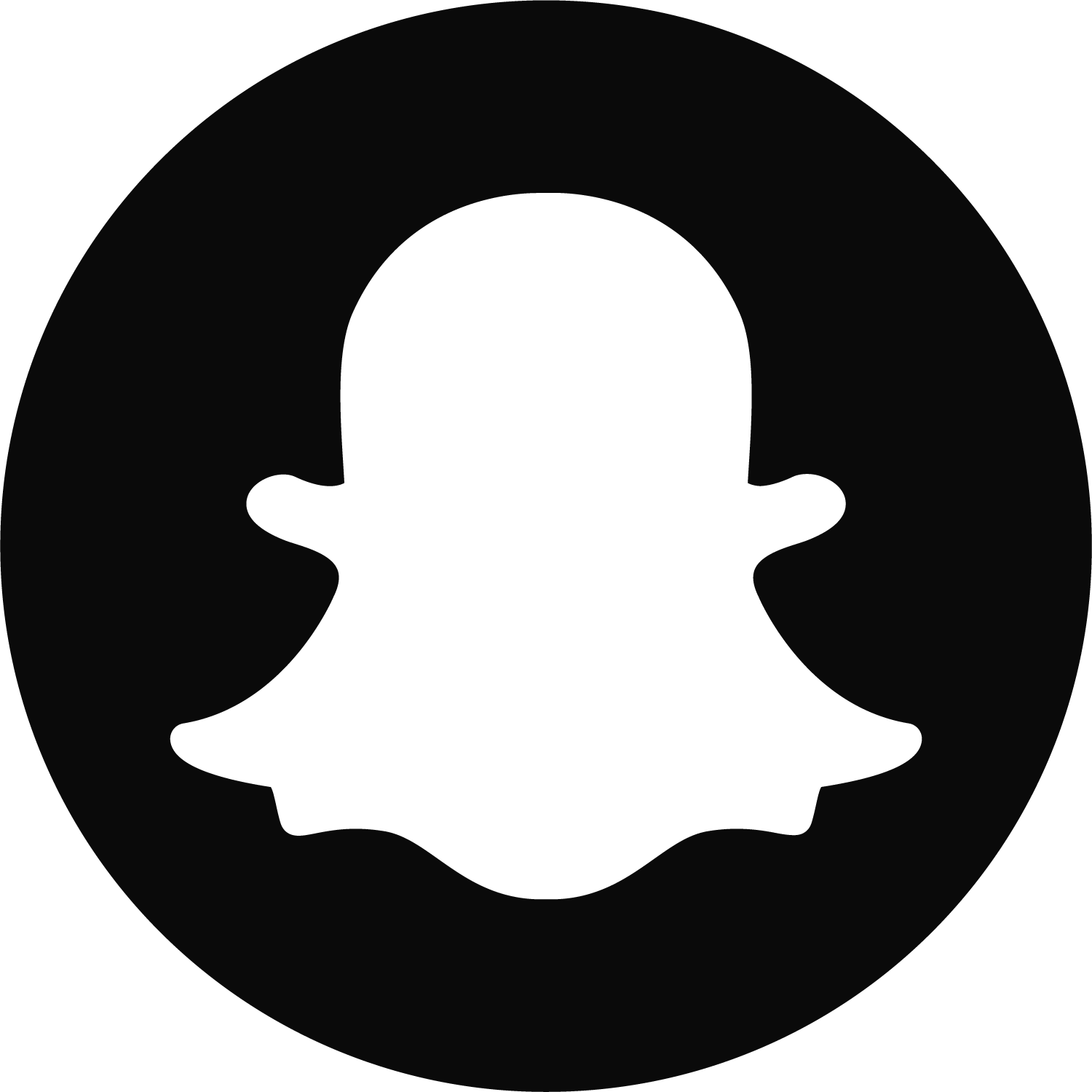 black snapchat logo